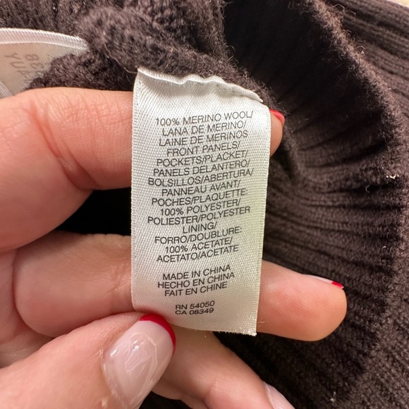 Jones New York Signature Woman Brown Zip Front Jacket Sweater – Size 3X - Picture 6 of 7